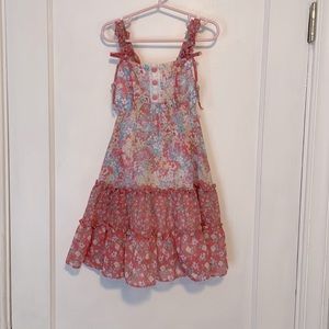 Pink floral Jona Michelle girls dress size 5